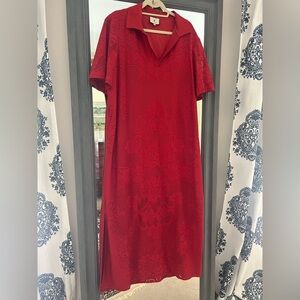 Crimson Lace Marta Dress XXL
